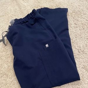 Figs Navy Blue Scrub Pants